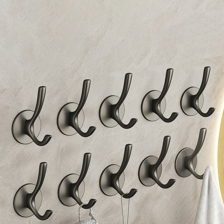 Lisslune | 10-piece Bathroom Accessory Set Modern Matte Grey Bathrobe Hooks