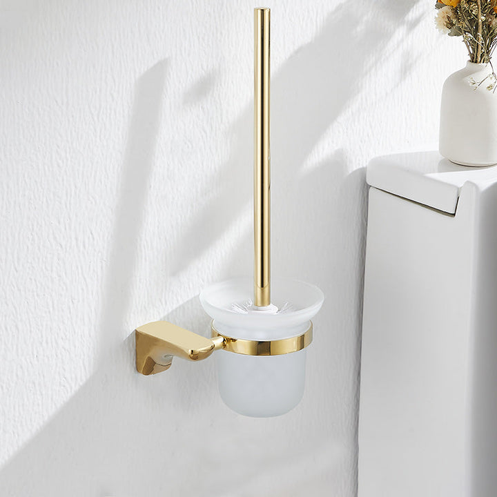 Lisslune | 2-piece metal bathroom accessory set traditional toilet brush and holder set