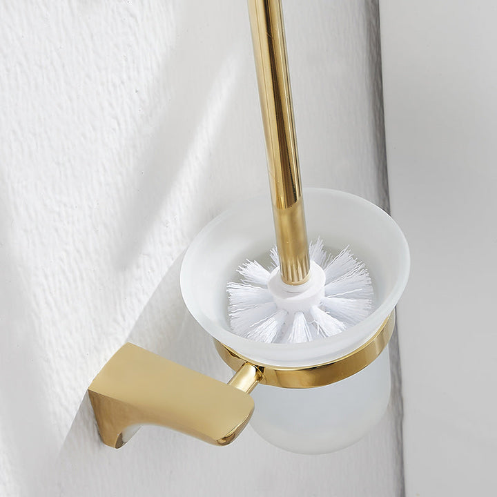 Lisslune | 2-piece metal bathroom accessory set traditional toilet brush and holder set