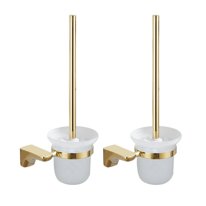 Lisslune | 2-piece metal bathroom accessory set traditional toilet brush and holder set