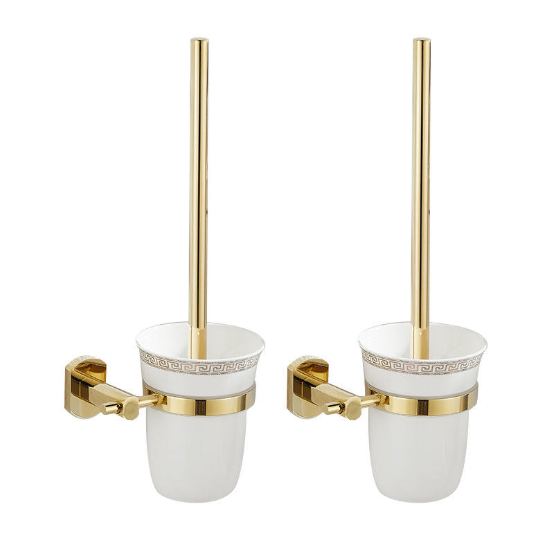 Lisslune | 2-piece metal bathroom accessory set traditional toilet brush and holder set