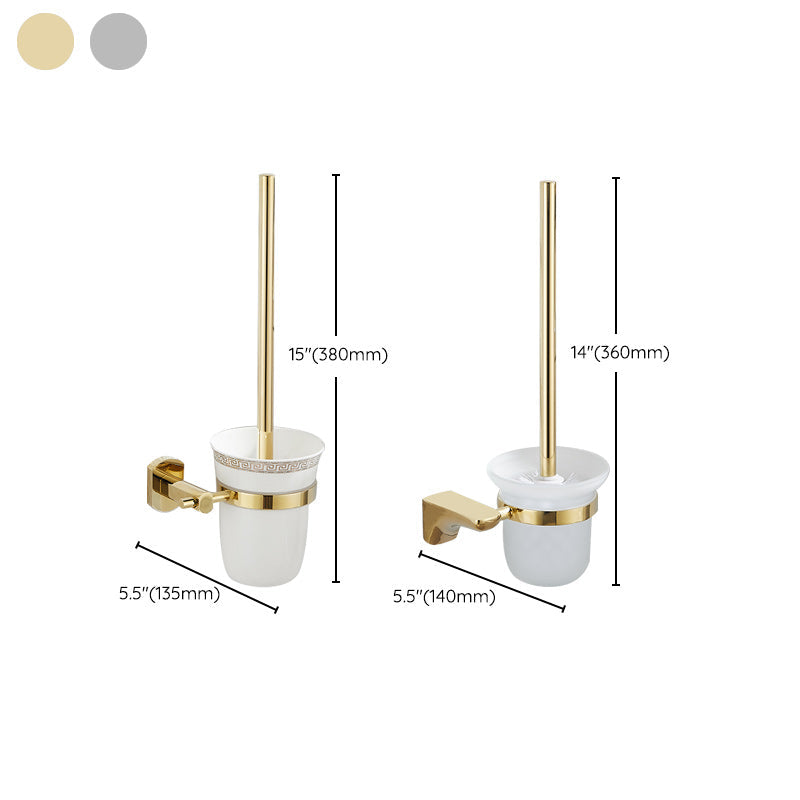 Lisslune | 2-piece metal bathroom accessory set traditional toilet brush and holder set