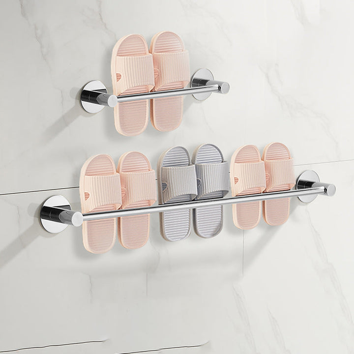 Lisslune | 2-piece bathroom accessory set modern stainless steel slipper rack