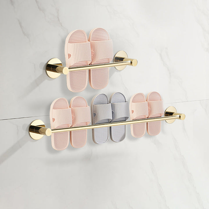 Lisslune | 2-piece bathroom accessory set modern stainless steel slipper rack