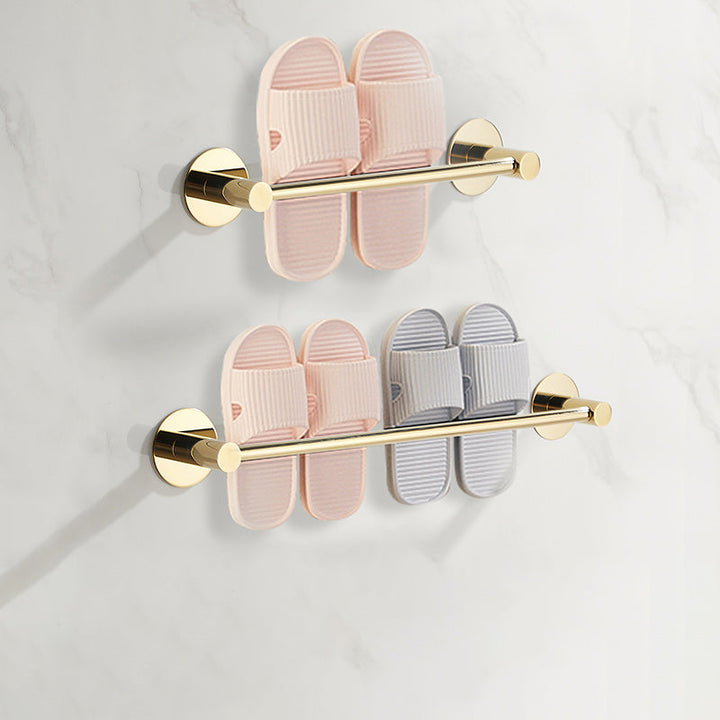 Lisslune | 2-piece bathroom accessory set modern stainless steel slipper rack
