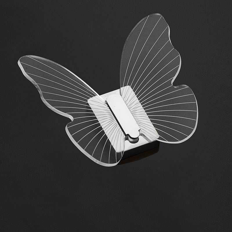 Lisslune | Modern Brass Bathroom Accessory Set Acrylic Butterfly Theme Bathrobe Hooks