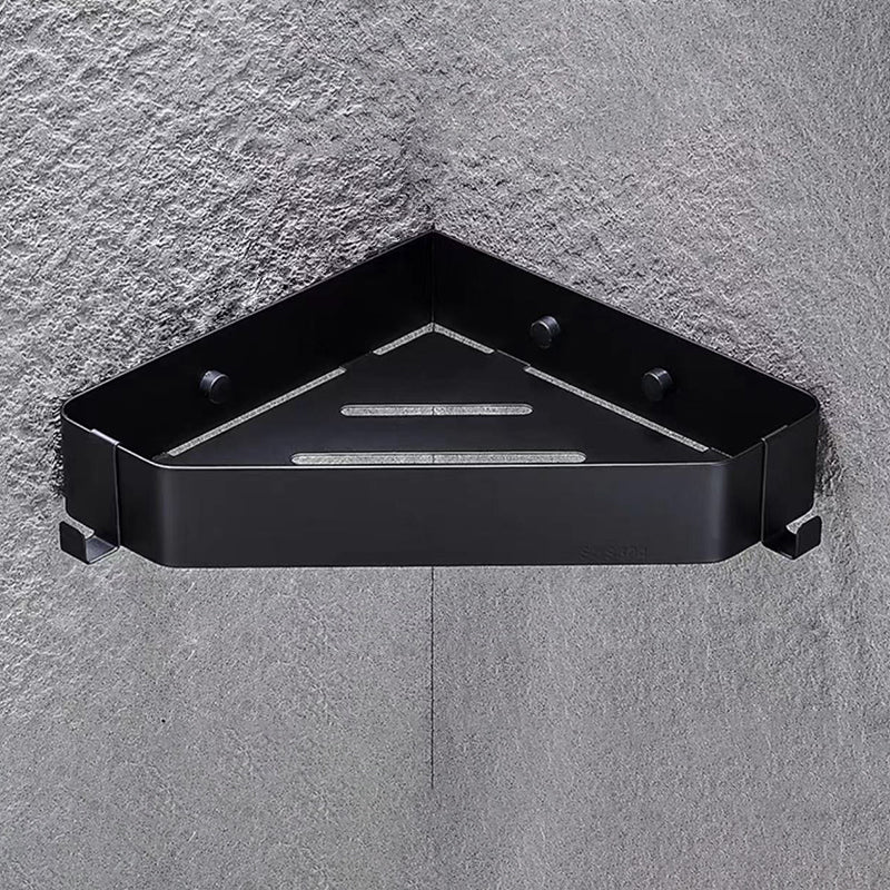 Lisslune | 2-piece stainless steel bathroom accessory set 30 cm W triangular bathroom shelf