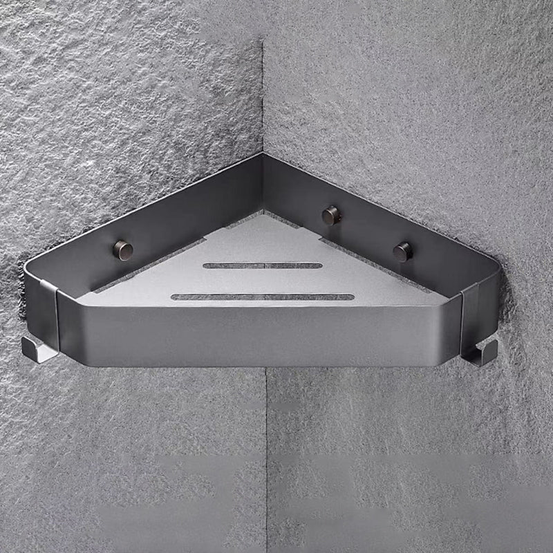 Lisslune | 2-piece stainless steel bathroom accessory set 30 cm W triangular bathroom shelf