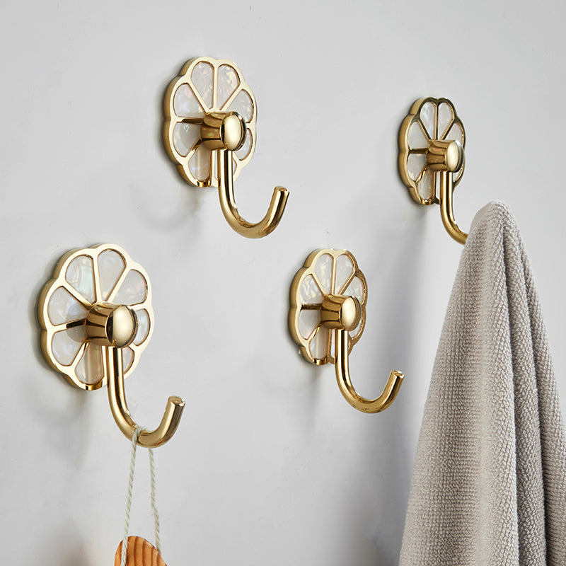 Lisslune | Polished 10-piece bathroom accessory set metal corrosion-resistant bathrobe hooks