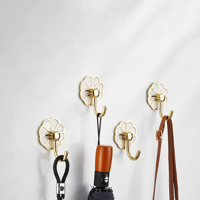 Lisslune | Polished 10-piece bathroom accessory set metal corrosion-resistant bathrobe hooks