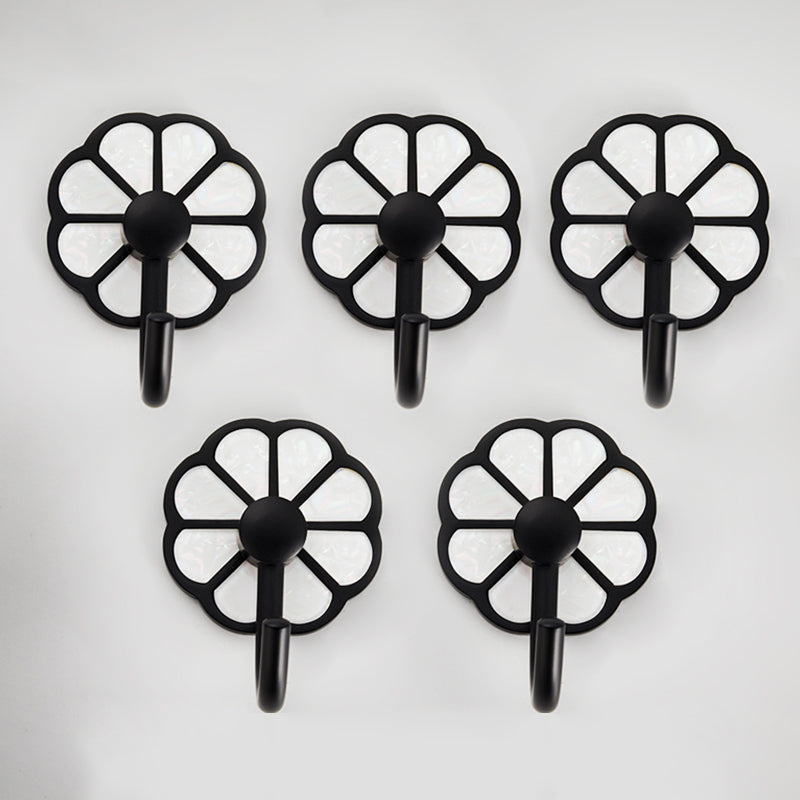 Lisslune | Polished 10-piece bathroom accessory set metal corrosion-resistant bathrobe hooks