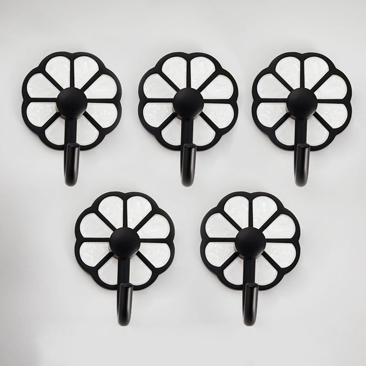 Lisslune | Polished 10-piece bathroom accessory set metal corrosion-resistant bathrobe hooks
