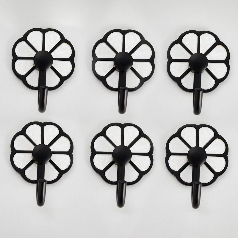 Lisslune | Polished 10-piece bathroom accessory set metal corrosion-resistant bathrobe hooks