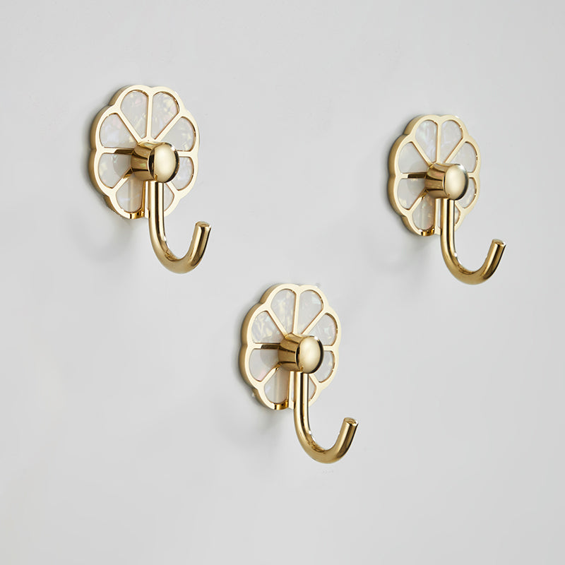 Lisslune | Polished 10-piece bathroom accessory set metal corrosion-resistant bathrobe hooks