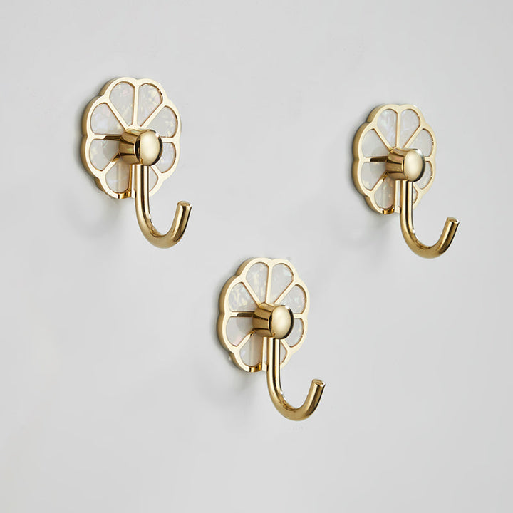 Lisslune | Polished 10-piece bathroom accessory set metal corrosion-resistant bathrobe hooks