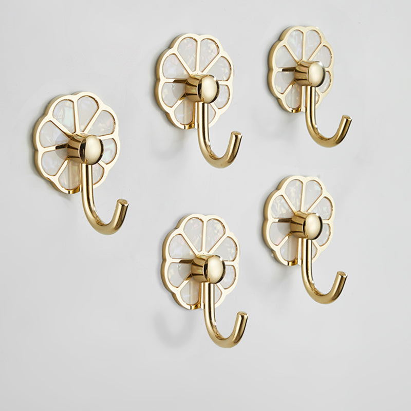 Lisslune | Polished 10-piece bathroom accessory set metal corrosion-resistant bathrobe hooks