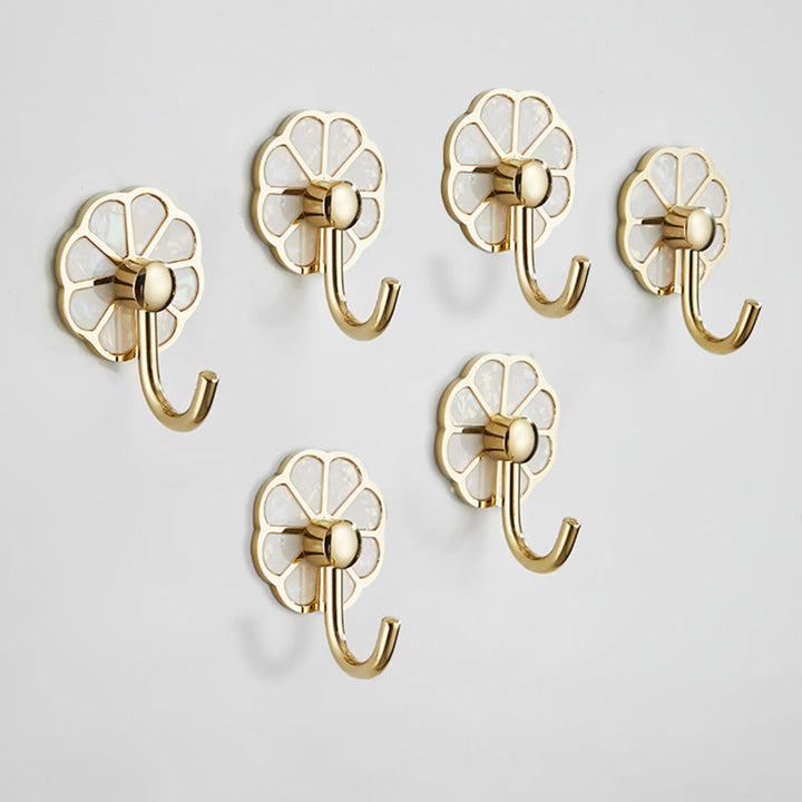 Lisslune | Polished 10-piece bathroom accessory set metal corrosion-resistant bathrobe hooks