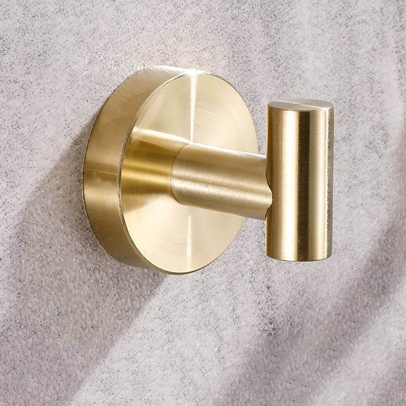 Lisslune | Modern Bathroom Accessory Set Metal Coat Hooks in Polished Chrome/Gold