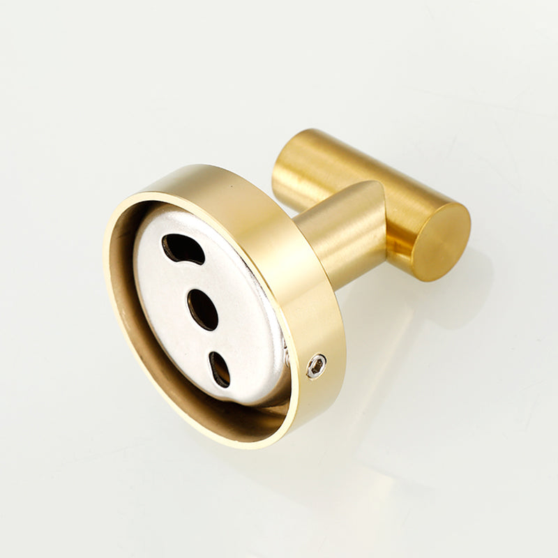 Lisslune | Modern Bathroom Accessory Set Metal Coat Hooks in Polished Chrome/Gold