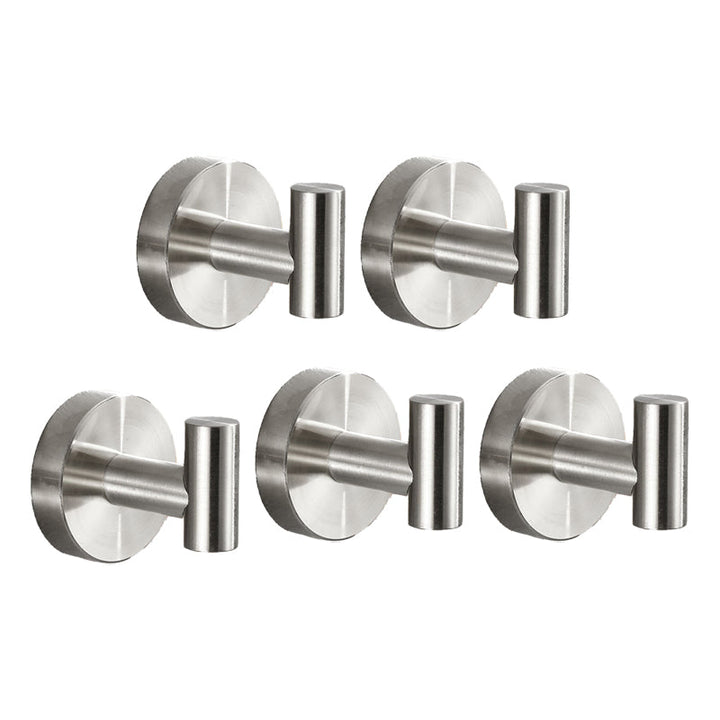 Lisslune | Modern Bathroom Accessory Set Metal Coat Hooks in Polished Chrome/Gold
