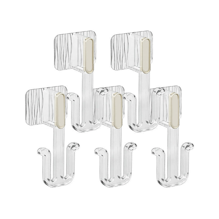 Lisslune | 5-piece Bathroom Hardware Set 6.29" high Bathrobe Hooks in Modern Style
