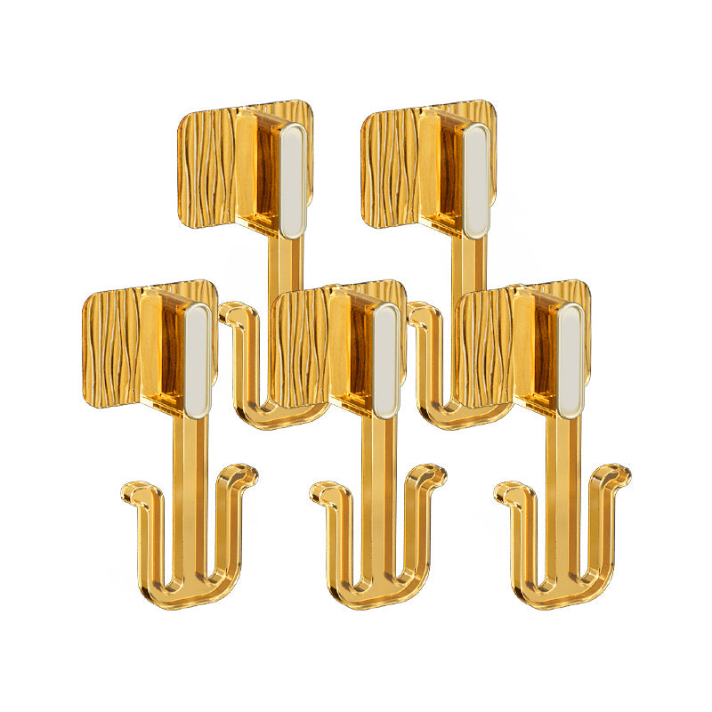 Lisslune | 5-piece Bathroom Hardware Set 6.29" high Bathrobe Hooks in Modern Style