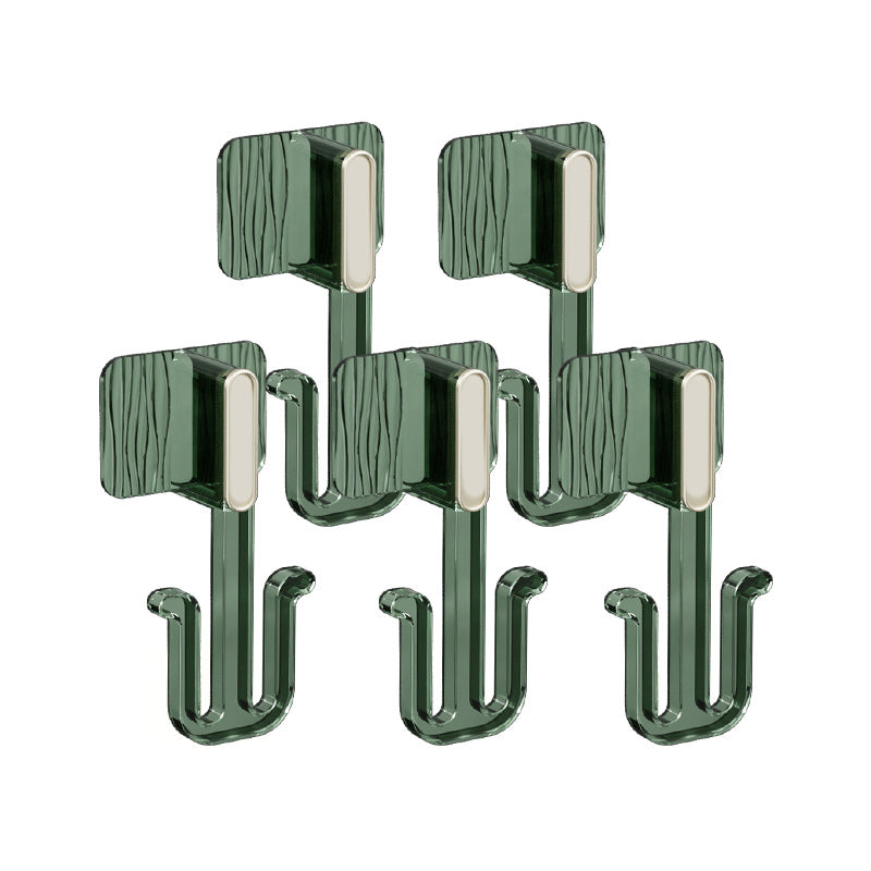 Lisslune | 5-piece Bathroom Hardware Set 6.29" high Bathrobe Hooks in Modern Style