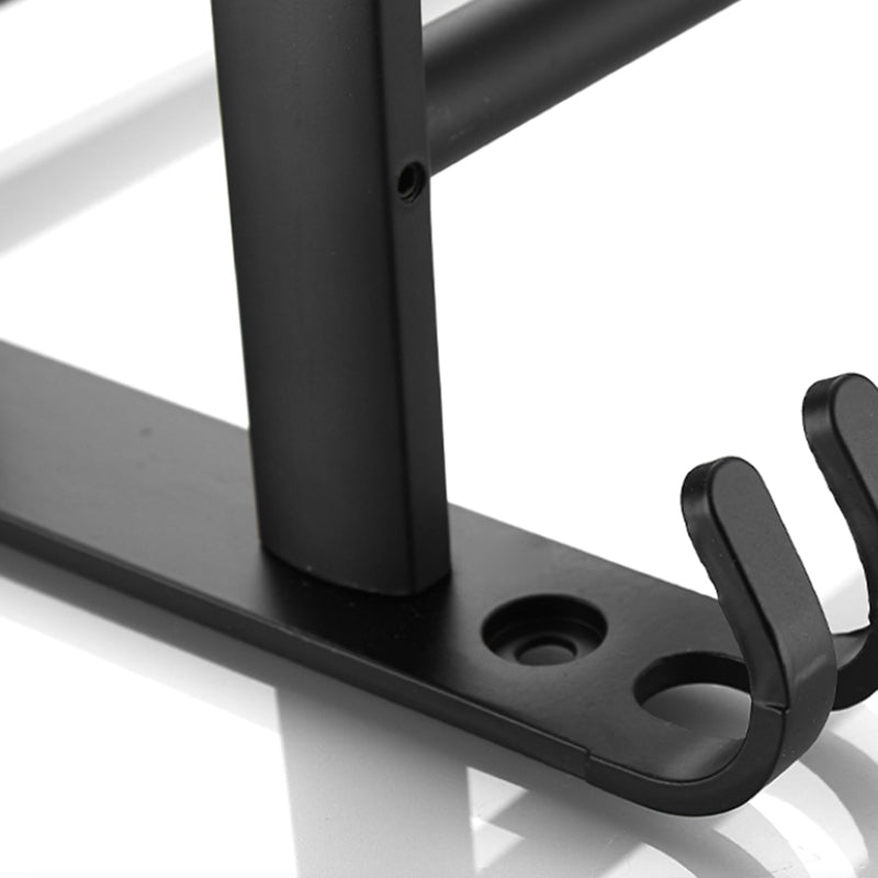 Lisslune | Modern Black Bathroom Accessory Set Tissue Holder Towel Bar Bathroom Fittings Set