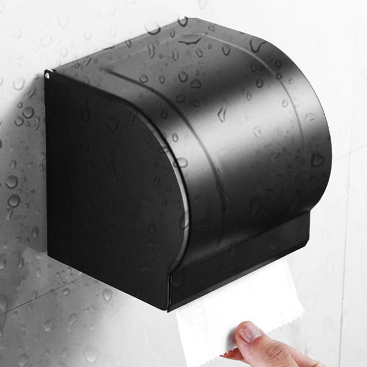Lisslune | Modern Black Bathroom Accessory Set Paper Holder Towel Bar Bathroom Fixtures Set
