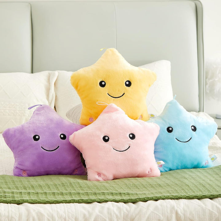 Lisslune | StarGlow Plush Night Light – Soft Stuffed Animal with Music and Light