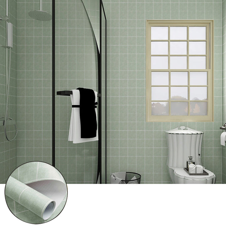 Lisslune | Square Grid Mosaic Tiles waterproof Peel-and-Stick Tile for backsplash