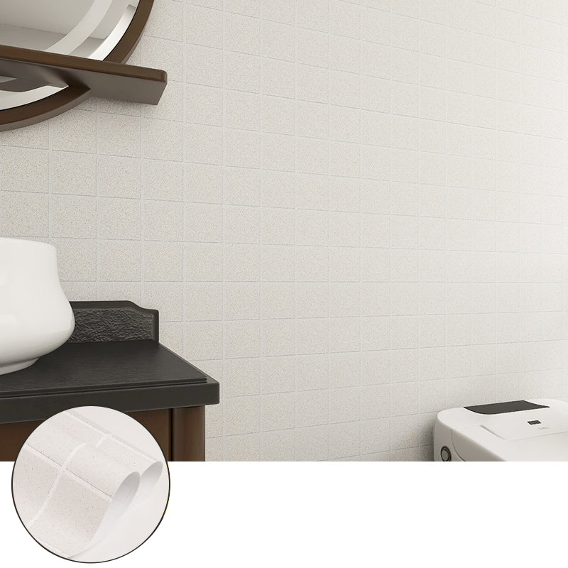 Lisslune | Square Grid Mosaic Tiles waterproof Peel-and-Stick Tile for backsplash