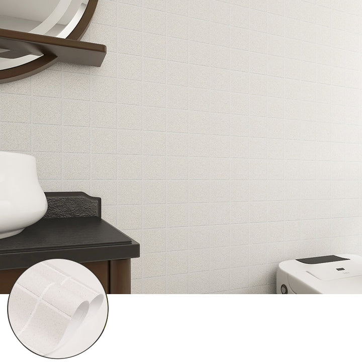 Lisslune | Square Grid Mosaic Tiles waterproof Peel-and-Stick Tile for backsplash