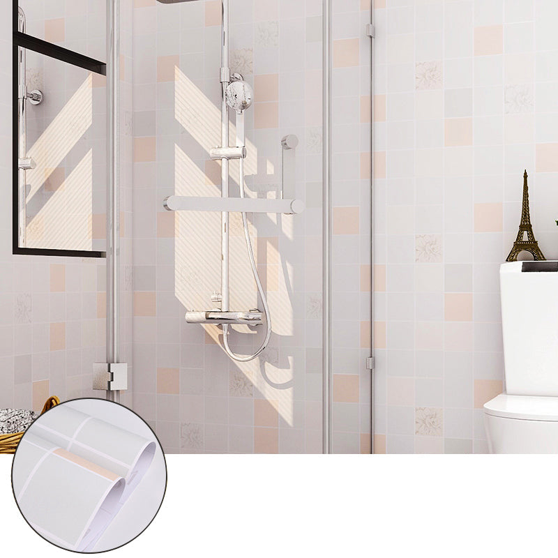 Lisslune | Square Grid Mosaic Tiles waterproof Peel-and-Stick Tile for backsplash