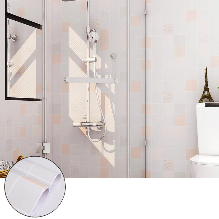 Lisslune | Square Grid Mosaic Tiles waterproof Peel-and-Stick Tile for backsplash