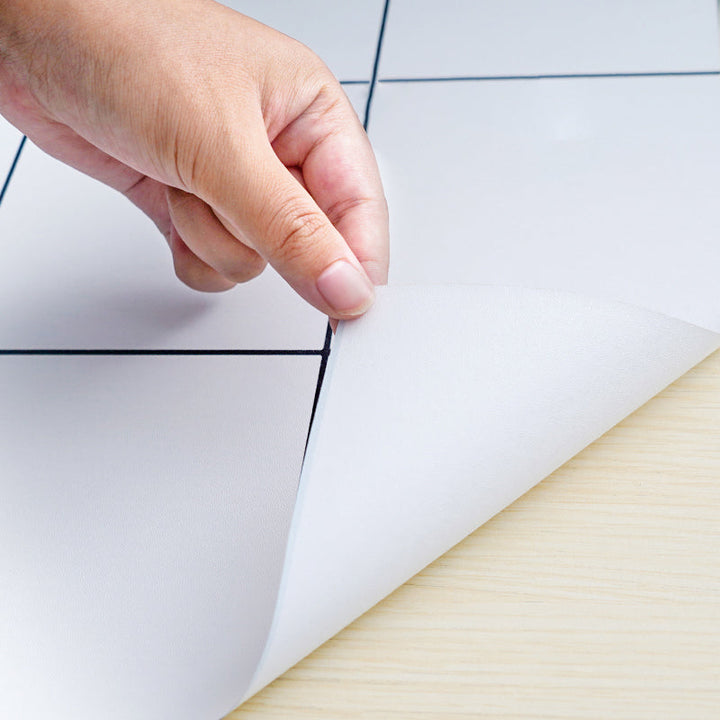 Lisslune | Square Grid Mosaic Tiles waterproof Peel-and-Stick Tile for backsplash