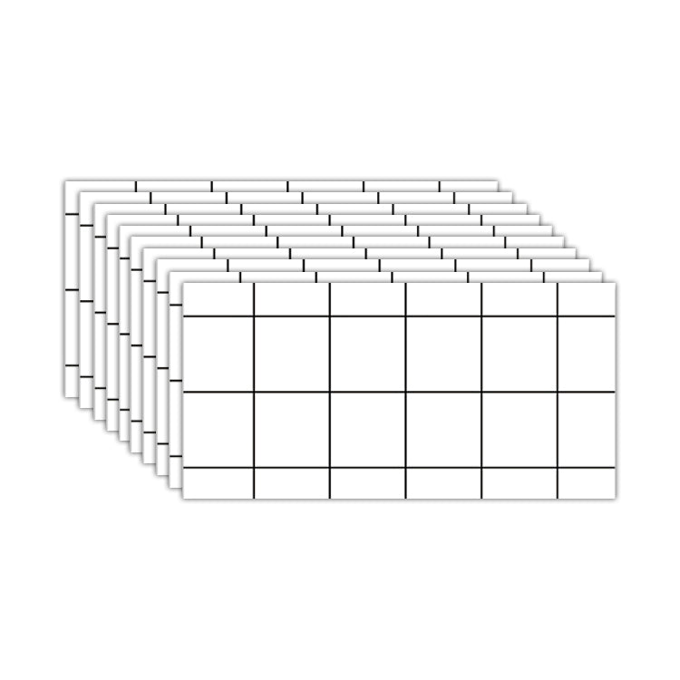 Lisslune | Contemporary Rectangular Peel & Stick Tile 12" x 24" Peel and Stick Splashback Wall Tile