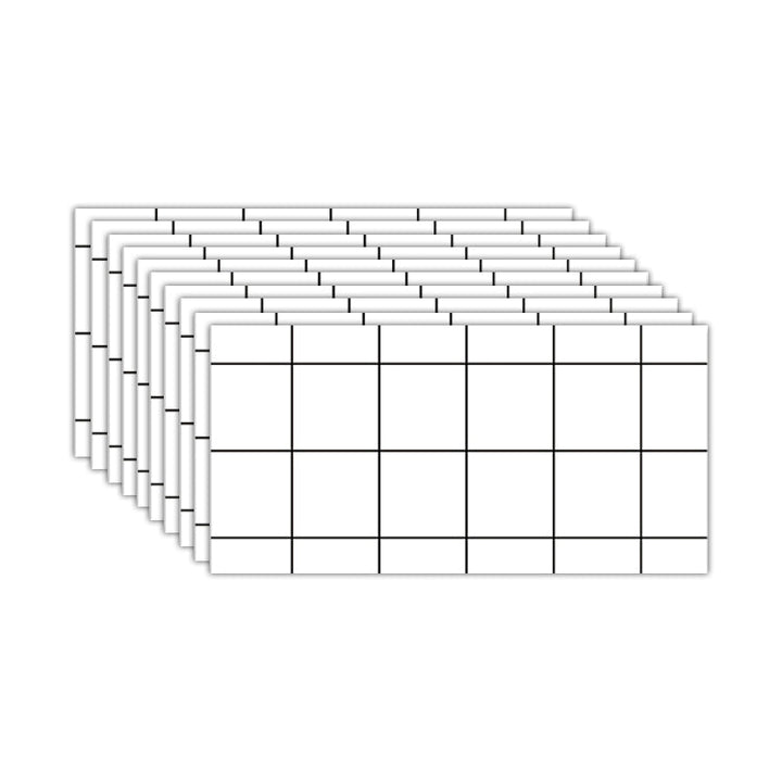 Lisslune | Contemporary Rectangular Peel & Stick Tile 12" x 24" Peel and Stick Splashback Wall Tile
