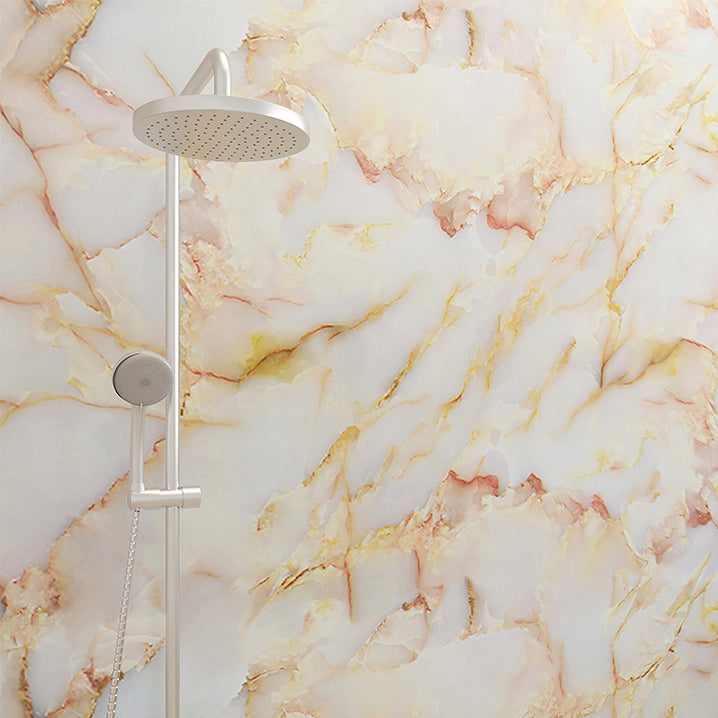 Lisslune | Rectangular Marble Pattern Single Plate Waterproof Back Wall Tiles