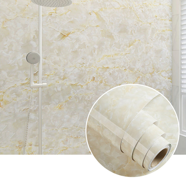 Lisslune | Rectangular Marble Pattern Single Plate Waterproof Back Wall Tiles