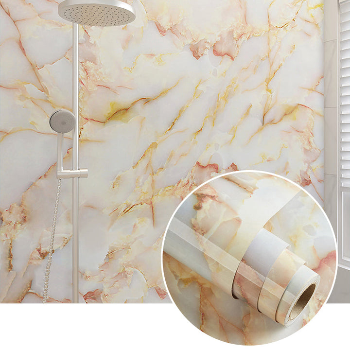 Lisslune | Rectangular Marble Pattern Single Plate Waterproof Back Wall Tiles