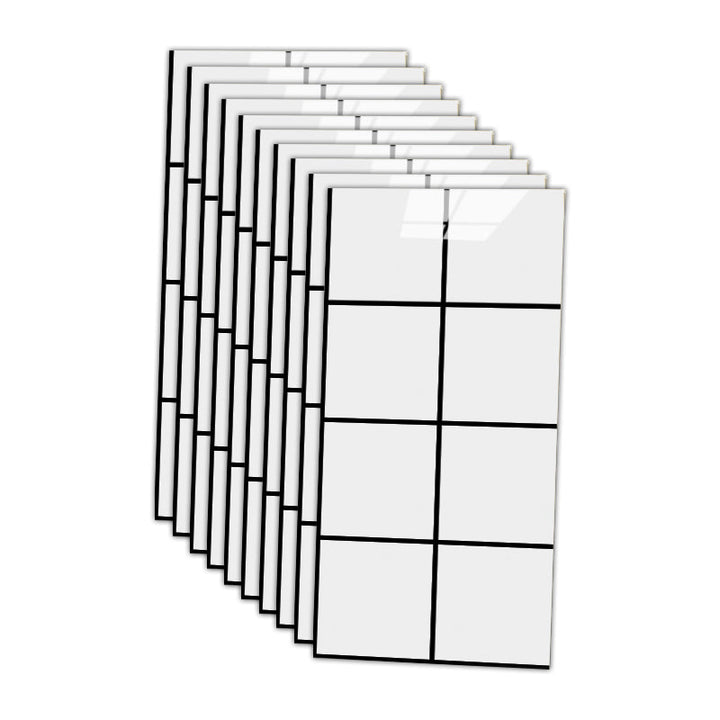 Lisslune | 12" x 24" marbling single plate waterproof backsplash wall tile for bathroom