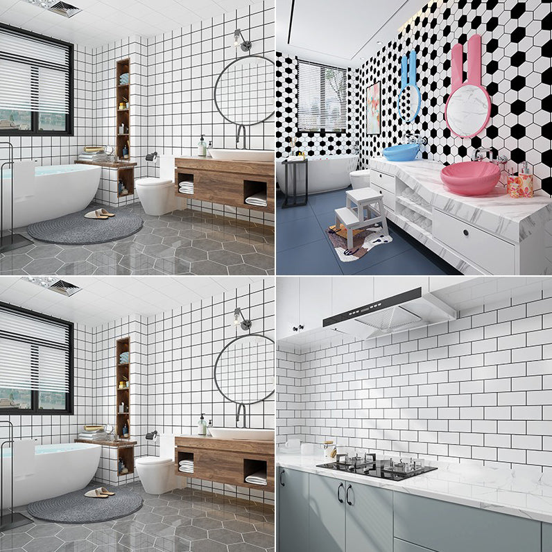 Lisslune | 12" x 24" Marbling Single Panel Waterproof Splashback Wall Tile for Bathroom