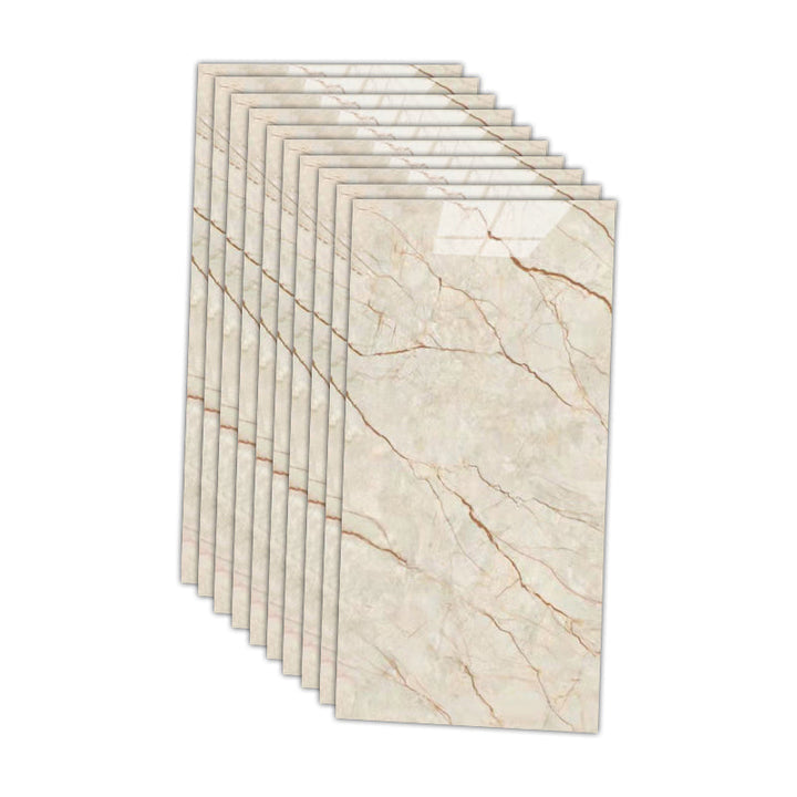 Lisslune | 12" x 24" Marbling Single Panel Waterproof Splashback Wall Tile for Bathroom