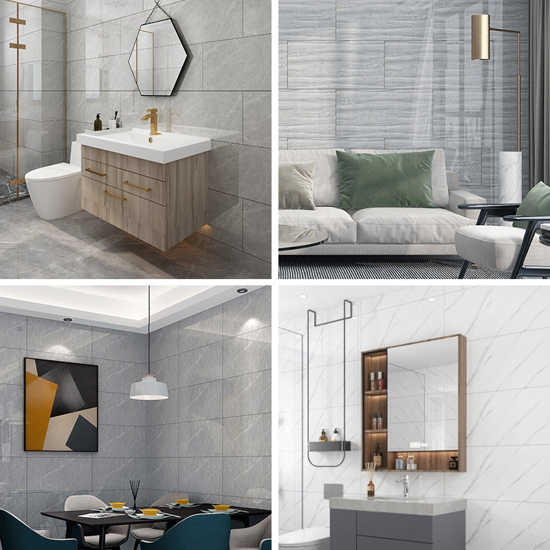 Lisslune | Modern Marbling Single Plate Waterproof Back Wall Rectangular Wall Tile