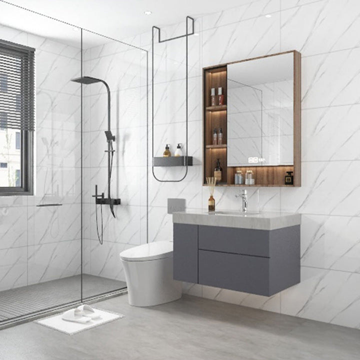 Lisslune | Modern Marbling Single Plate Waterproof Back Wall Rectangular Wall Tile