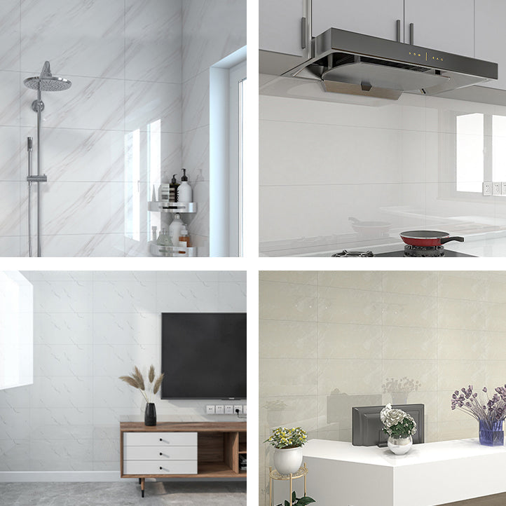 Lisslune | Marble Effect Single Tile 30 cm x 60 cm Waterproof Back Tile Rectangular Wall Tile