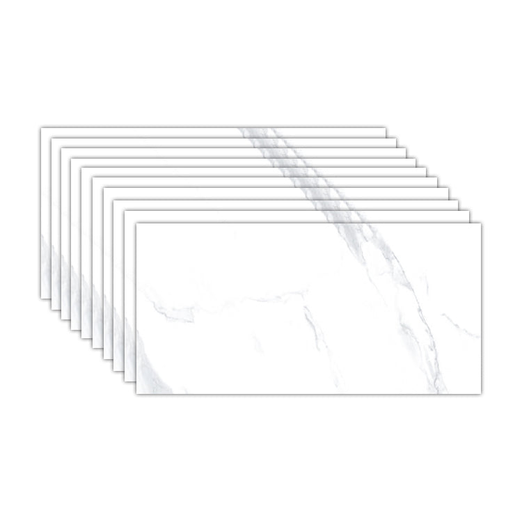 Lisslune | Marble Effect Single Tile 30 cm x 60 cm Waterproof Back Tile Rectangular Wall Tile