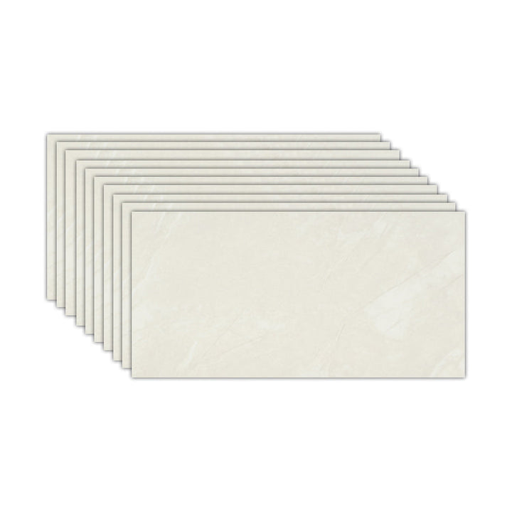 Lisslune | Marble Effect Single Tile 30 cm x 60 cm Waterproof Back Tile Rectangular Wall Tile