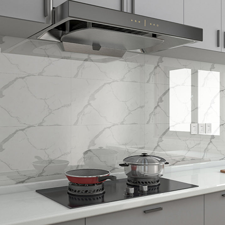 Lisslune | Marble Effect Single Tile 30 cm x 60 cm Waterproof Back Tile Rectangular Wall Tile